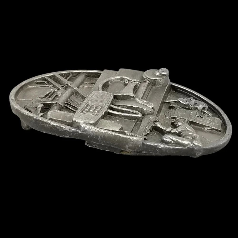Vintage Z-50 Telephone Industry Pewter Belt Buckle Made In USA‎ Collectible